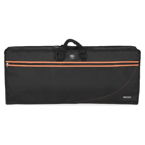 Stefy Line Custodia tastiera SERIE 300 Black e Orange KB300 88 132 (132x15x32cm)