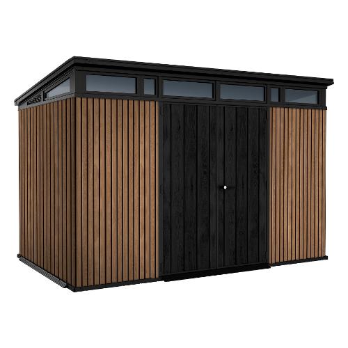 Keter Casetta giardino termoplastica (340x218x226cm) PENT 11X7 Shed Venetian e Black K259170