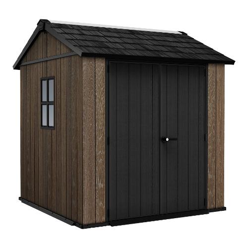 Keter Casetta giardino termoplastica (230x224x246cm) APEX 757/775 Walnut e Black K263096