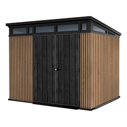 Keter Casetta giardino termoplastica (277x218x226cm) PENT 9X7 Shed Venetian e Black K263090