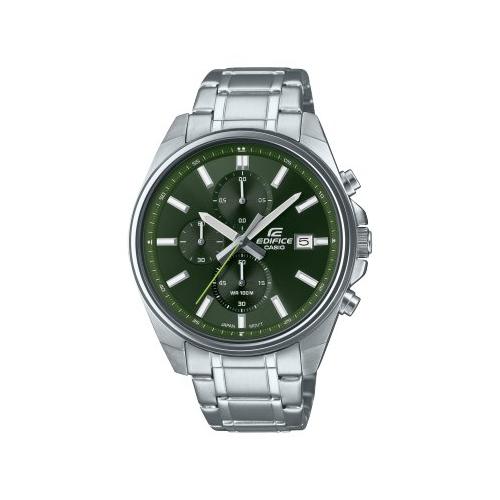 Casio Orologio EDIFICE Silver e Green EFV 610D 3CVUEF