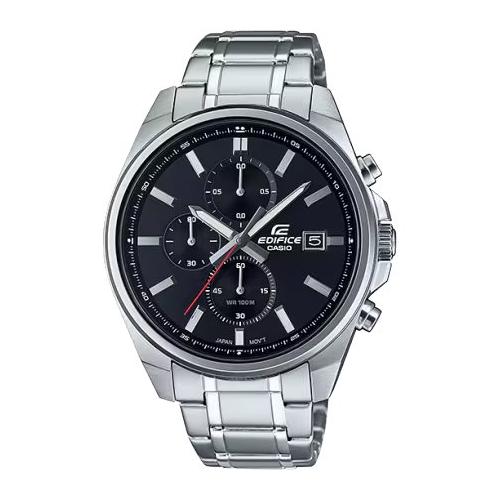 Casio Orologio EDIFICE Silver e Black EFV 610D 1AVUEF