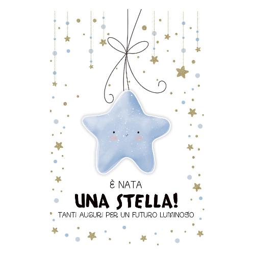 Marpimar Biglietto auguri Nascita (11,8x16,8cm) (1pz) Azzurro TSD63