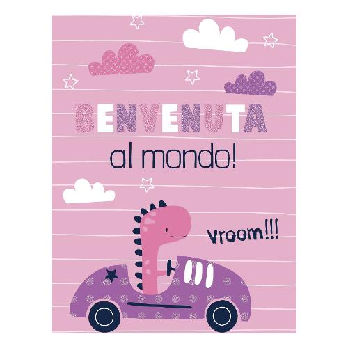 Marpimar Biglietto auguri Nascita Rosa GVE146