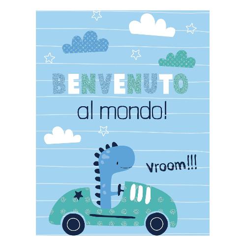 Marpimar Biglietto auguri Nascita Azzurro GVE145