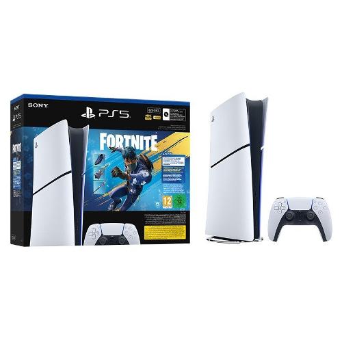 Playstation Console videogioco PLAYSTATION 5 Digital Edition Fortnite Flowering Chaos Bundle 825GB Slim White 1000049850