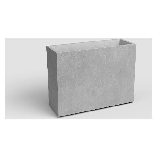 Artevasi Fioriera cassetta rettangolare alta plastica riciclata (80x30x68cm) SIDNEY Grigio SIDCASAL80/07