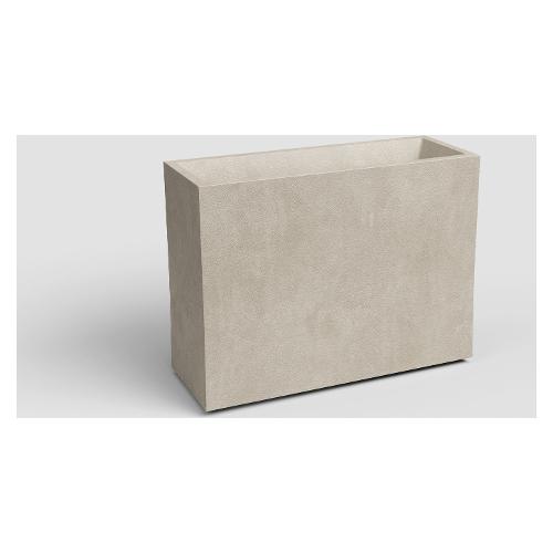 Artevasi Fioriera cassetta rettangolare alta plastica riciclata (80x30x68cm) SIDNEY Crema SIDCASAL80/38