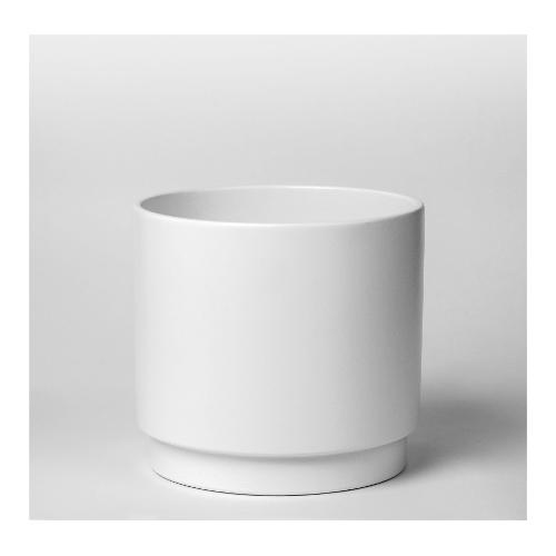 Almas Vaso piante cilindro ceramica (22x20cm) STEP Bianco 045/22B