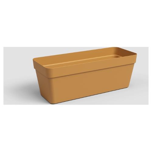 Artevasi Cassetta piante con riserva acqua plastica riciclata (50x20x18cm) CAPRI Giallo XL50/G