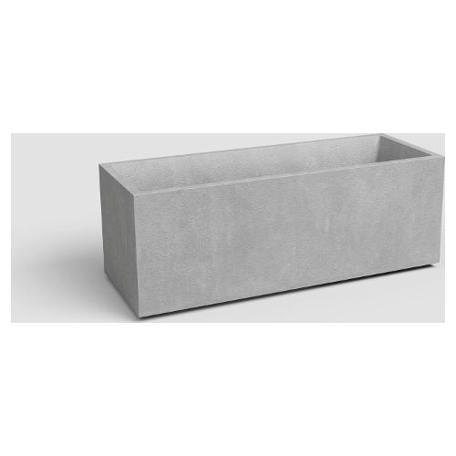 Artevasi Fioriera cassetta con riserva acqua plastica riciclata (80x30x30cm) SIDNEY Grigio SIDCAS80/07