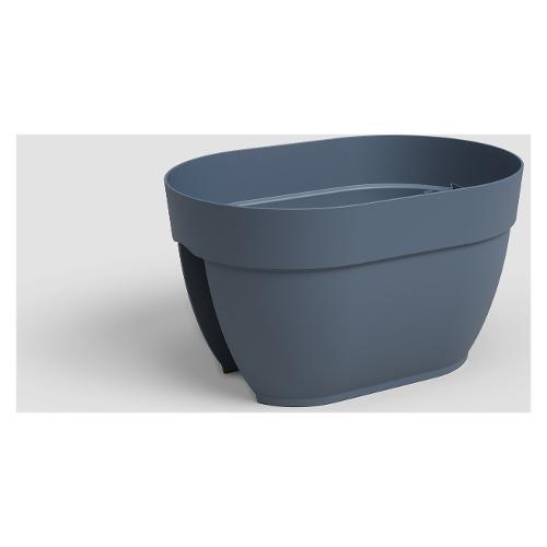 Artevasi Cassetta balconetta plastica riciclata (40x256x22,5cm) CAPRI Blu BAL40/BL