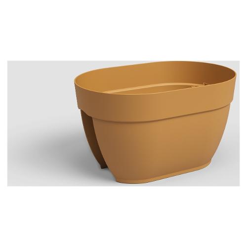 Artevasi Cassetta balconetta plastica riciclata (40x256x22,5cm) CAPRI Giallo BAL40/G