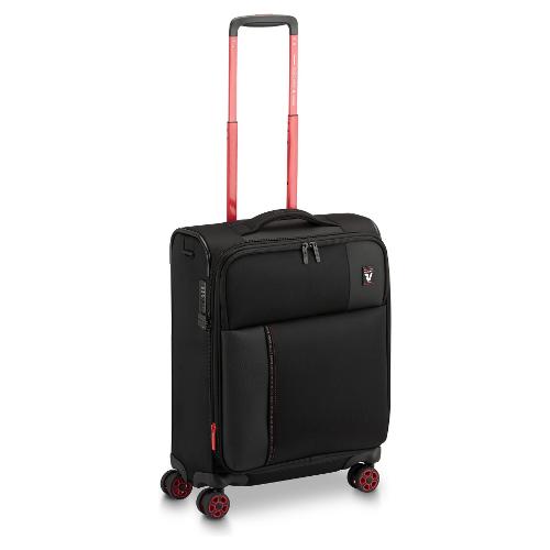Roncato Trolley cabina morbido espandibile tg. S (47Lt) 4 ruote (40x20x55cm) MOVE Nero 41535381