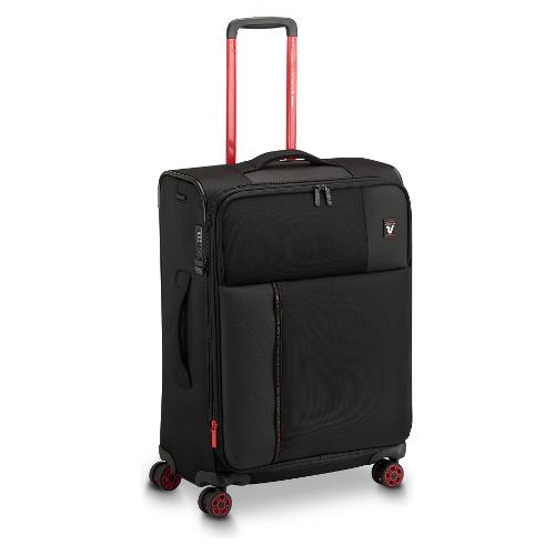 Roncato Trolley cabina morbido espandibile tg. M (82Lt) 4 ruote (44x26x44cm) MOVE Nero 41535281