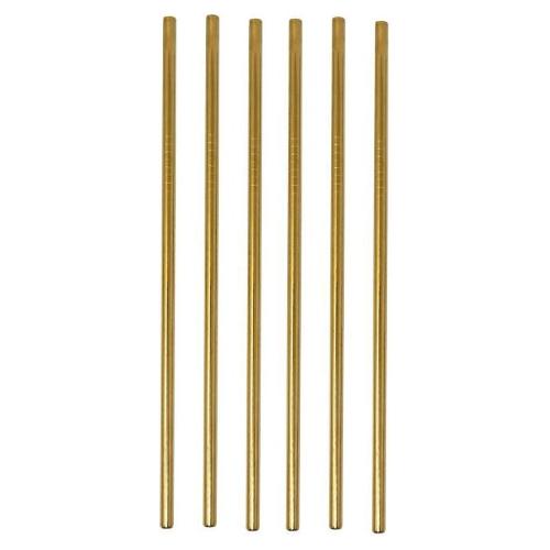 Ilsa Set cannucce 6 pz inox pvd (215mm) con scovolino Oro 4578OR00IVV