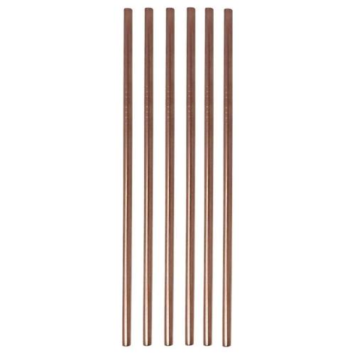 Ilsa Set cannucce 6 pz inox pvd (215mm) con scovolino Rame 4578RA00IVV