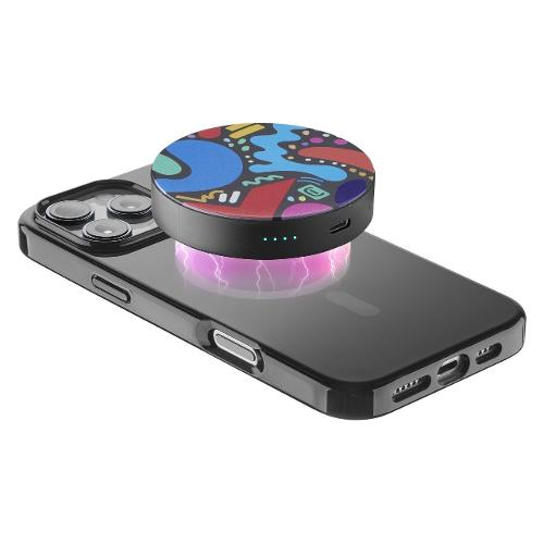 Cellular Line Power bank 3000mA MAG VIBE 3000 Black PBMAGROUND3000K