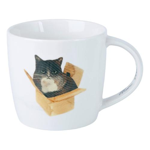 Maxwell & Williams Tazza mug Porcellana (400ml) MARC MARTIN FELINE FRIENDS Cat in a box DX1216