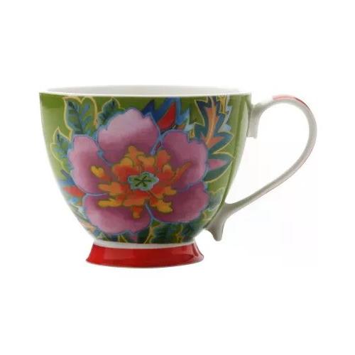 Maxwell & Williams Tazza porcellana (400ml) HANOI Flower Hibiscus green DI0018
