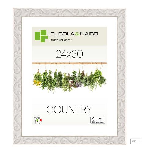 Bubola & Naibo Cornice legno (24x30cm) COUNTRY MILTON Bianco Provenza 5790 03 09