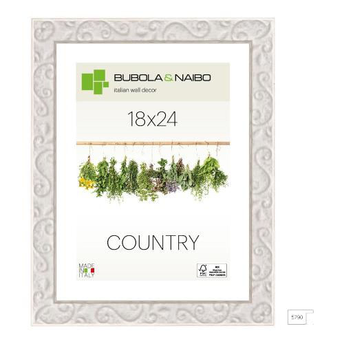 Bubola & Naibo Cornice legno (18x24cm) COUNTRY MILTON Bianco Provenza 5790 03 06
