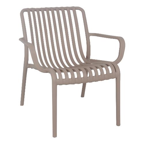 Amicasa Poltrona polipropilene PAMPLONA Cappuccino PP 776B