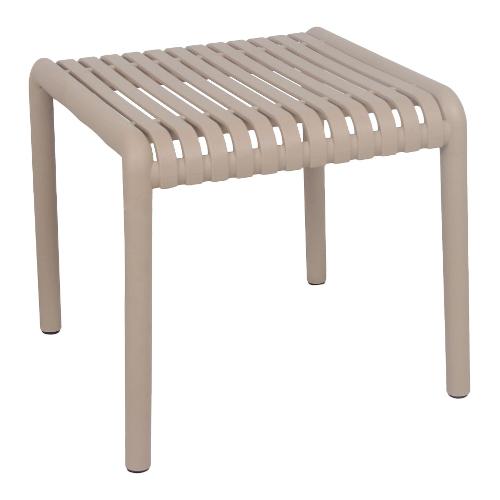 Amicasa Tavolino da esterno polipropilene PAMPLONA Cappuccino (44,8x44,8x40cm) CT 228