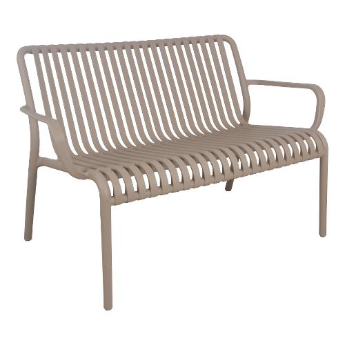 Amicasa Divano polipropilene PAMPLONA 2 posti lineare Cappuccino PP 776C