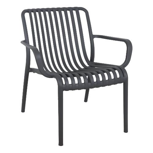 Amicasa Poltrona polipropilene PAMPLONA Antracite PP 776B