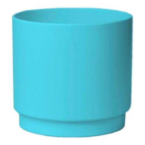 Almas Vaso piante cilindro ceramica (15,5x14,5cm) STEP Azzurro 045/17AZ