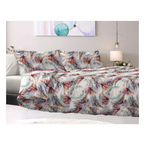 Tessitura Zambaiti Parure copripiumino due piazze CLEA 6050