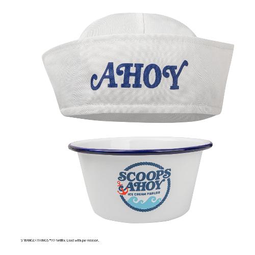 Cinereplicas Gadget STRANGER THINGS Ciotola Gelato Scoops Ahoy con Cappello Marinaio White