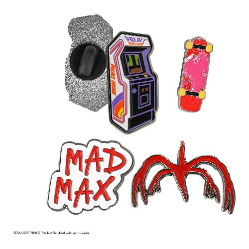 Cinereplicas Gadget STRANGER THINGS Set di 4 spille della seconda stagione