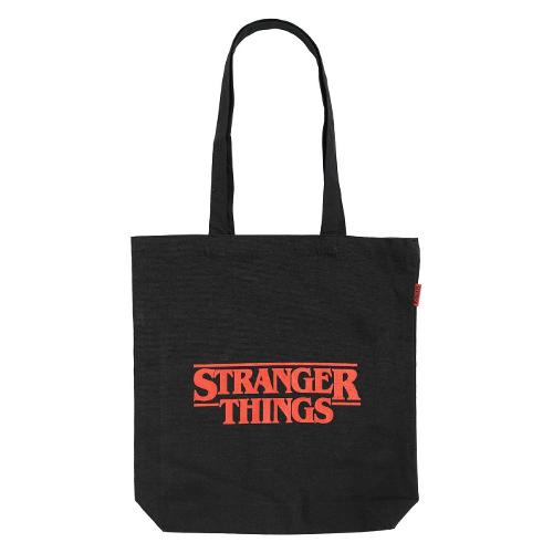 Erik Borsa Tote Bag Red Logo (37x39cm) STRANGER THINGS Nero