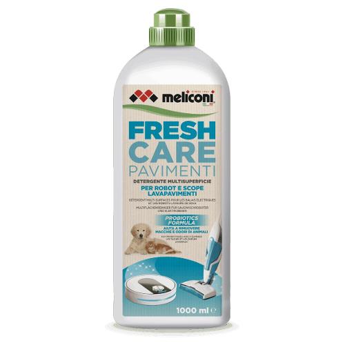 Meliconi Detergente pavimenti Fresh Care multisuperfice per robot e lavapavimenti (1lt) GREEN 621035