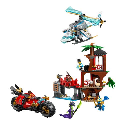 LEGO Battaglia alla casa sull’albero con veicolo Ninja ( 642 pz ) NINJAGO 7a+ 71857