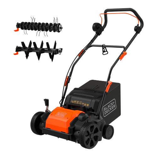 Black & Decker Arieggiatore elettrico scarificatore con sacco raccolta (1200W) BEOEP320-QS