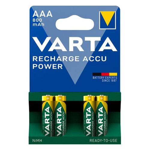 Varta Batteria Ministilo AAA ricaricabile 800mAh RECHARGE ACCU POWER 4pz 56703 101 404