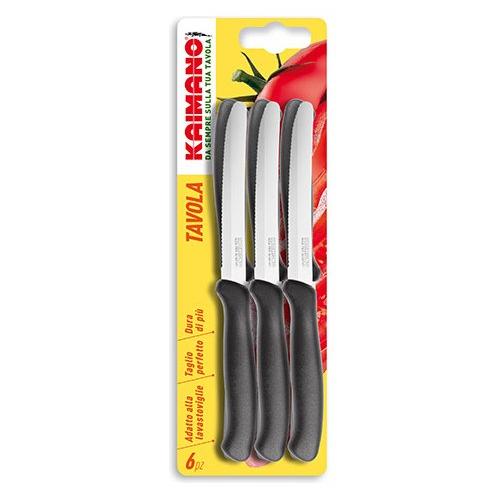 Kaimano Set coltelli 6 pz Nero 1023380