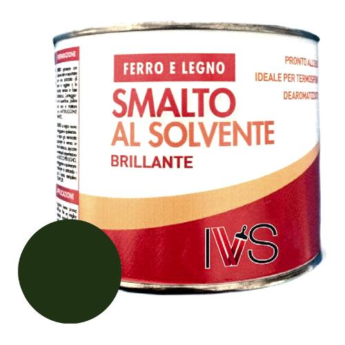 Ivs Smalto sintetico brillante verde muschio ral 6005 latta 2,5 lt FS2001R06005DS