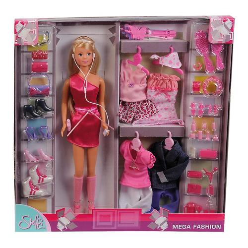 Simba Set bambola Mega kit con 45 accessori STEFFI LOVE 105736015
