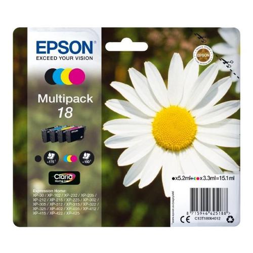Epson Set cartucce stampante Serie Margherita CLARIA Multipack T18 C13T18064012