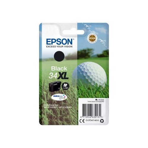 Epson Cartuccia stampante Serie Pallina da Golf Nero DURABRITE ULTRA T34 Xl C13T34714020
