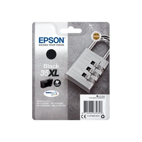 Epson Cartuccia stampante Serie Lucchetto Nero DURABRITE ULTRA T35 Xl C11CF74402
