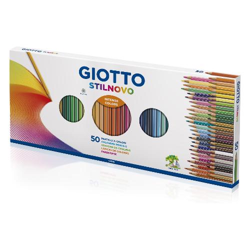 Fila Set matite colorate classiche sezione esagonale 50 pz GIOTTO STILNOVO Colori assortiti 0257300