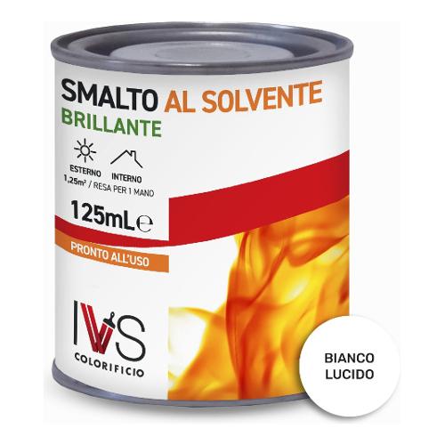 Ivs Smalto sintetico brillante bianco barattolo 125 ml CF2001