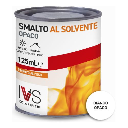 Ivs Smalto sintetico satinato bianco barattolo 125 ml CF2002