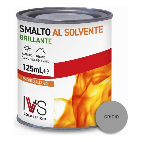 Ivs Smalto sintetico brillante grigio barattolo 125 ml CF2010