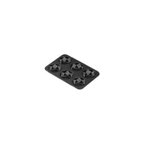 Kaiser Stampo pane 6 Panini Acciaio (28x19x3cm) INSPIRATION Nero 23 0065 1347